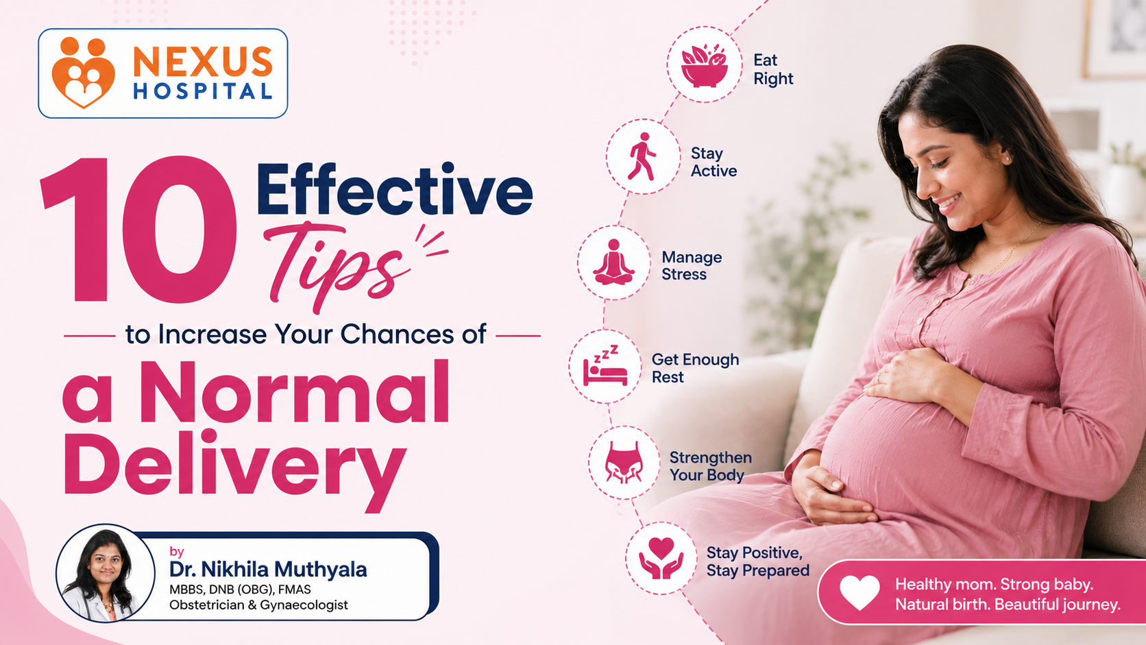 10 Effective Tips to Increase Your Chances of a Normal Delivery  by  Dr. Nikhila Muthyala